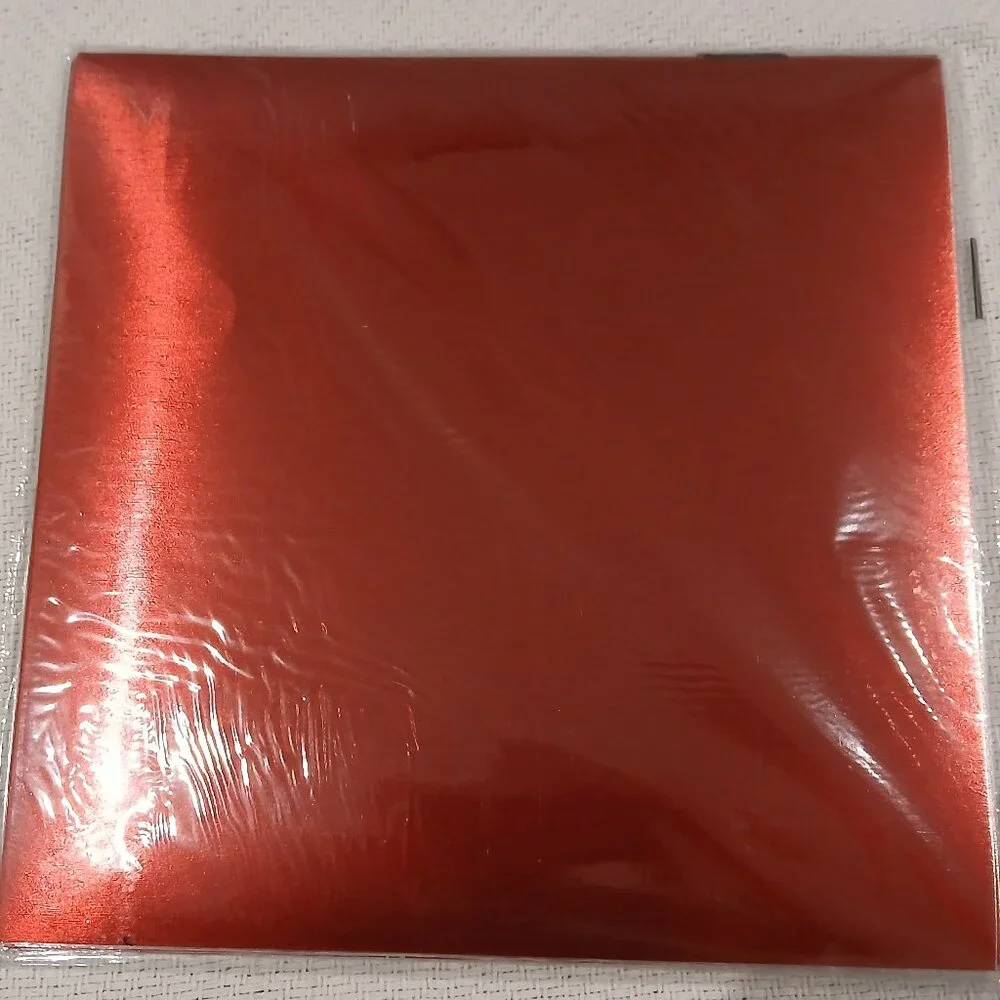 American Crafts 12x12 Foil Wood Red Cardstock (12pack) - Individually Wrapped